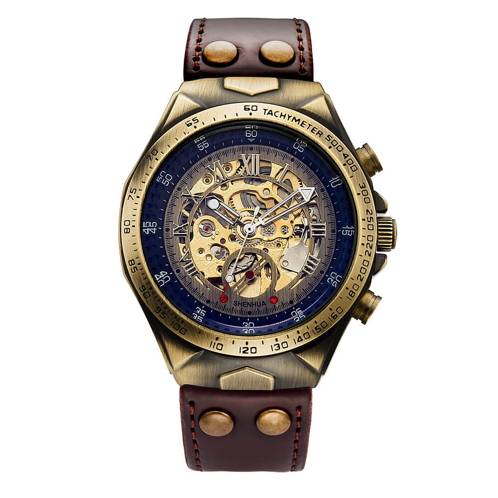 Steampunk Vintage Skelet Horloge - Clockwork